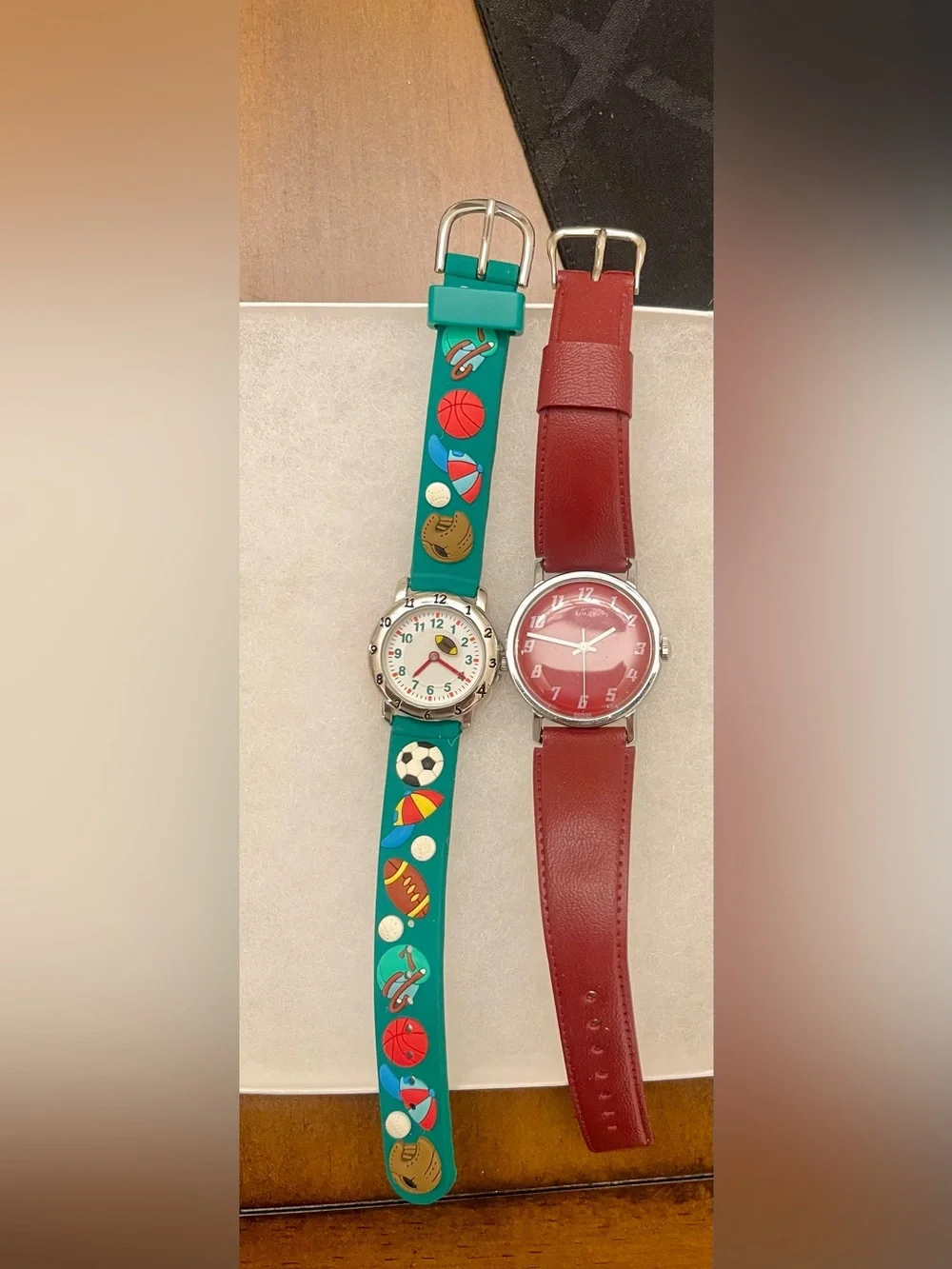 Timex Vintage Mercury Red Dial Watch with Matching Red Leather Strap